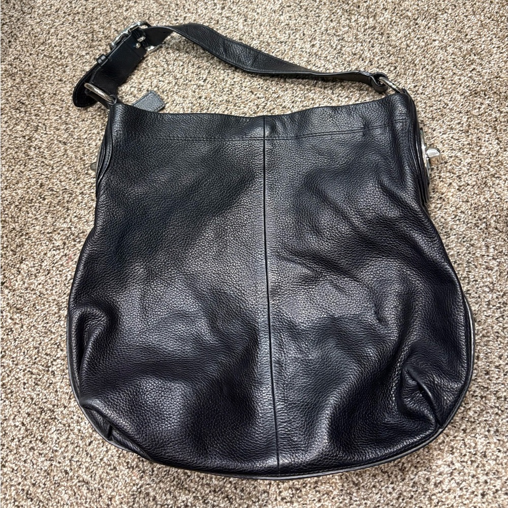 Coach Black Leather Tote
